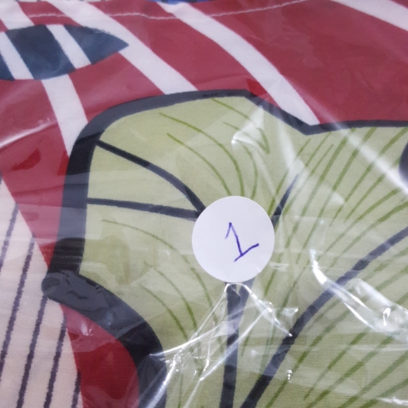 Beautiful Pocket Leaf Kaftan button down shirt dress One size fits all M/2X - Picture 4 of 4